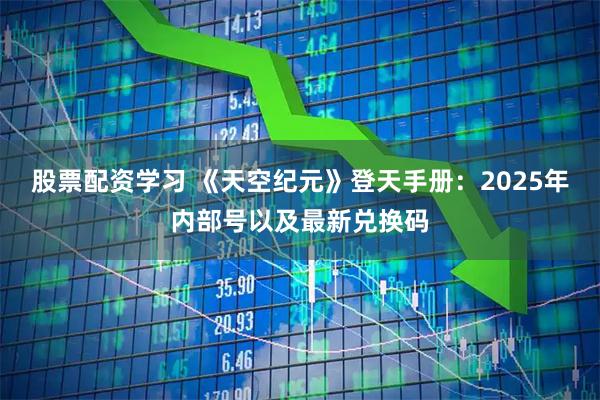 股票配资学习 《天空纪元》登天手册：2025年内部号以及最新兑换码