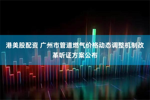 港美股配资 广州市管道燃气价格动态调整机制改革听证方案公布